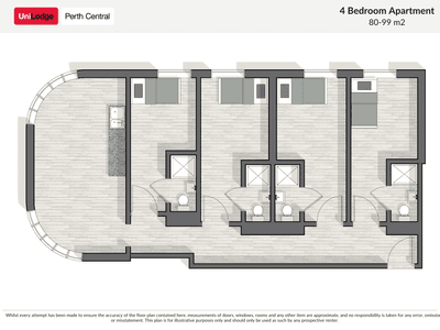 UL Perth Central Floorplan - 4B