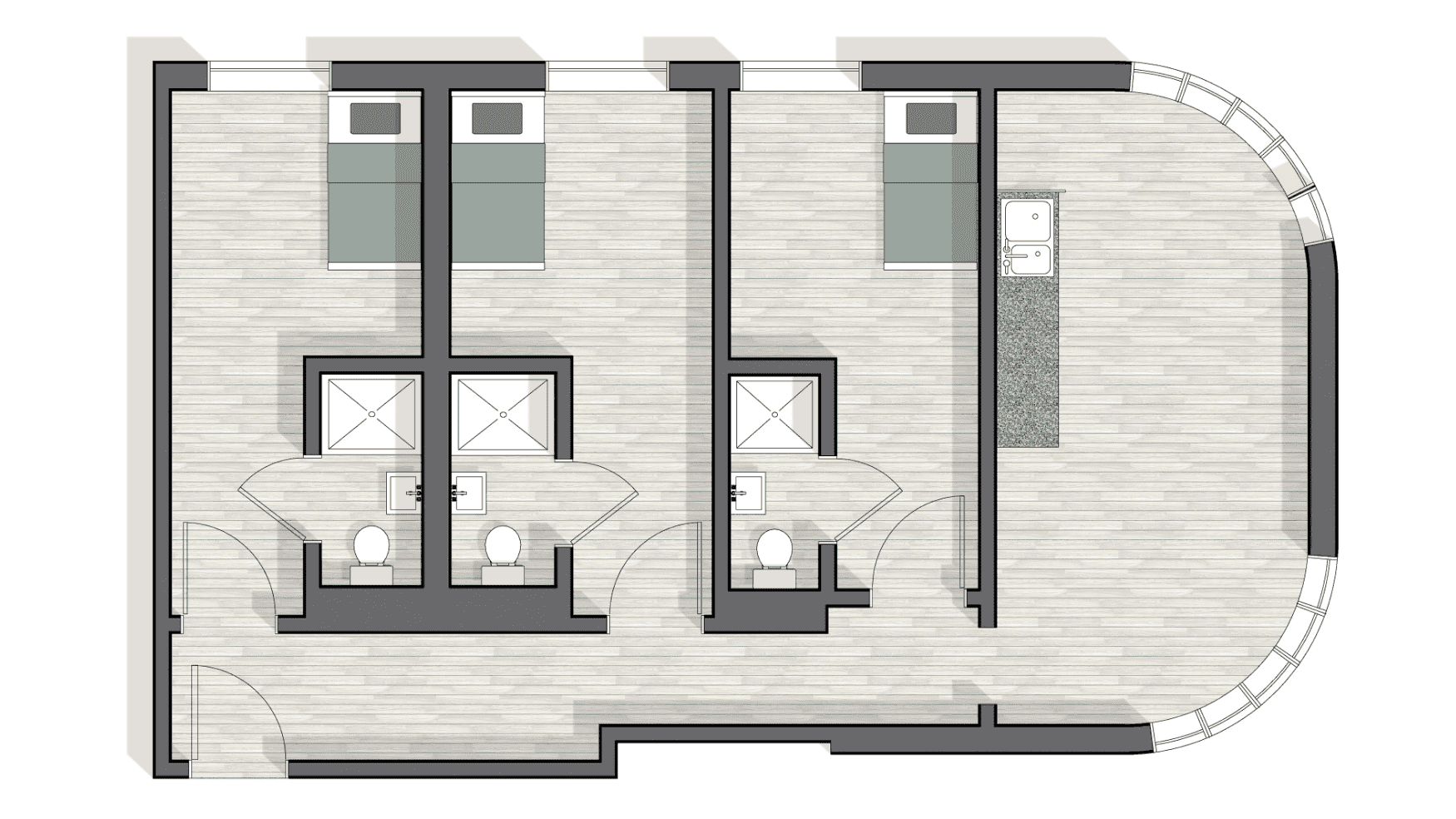 UL Perth Central Floorplan - 3B