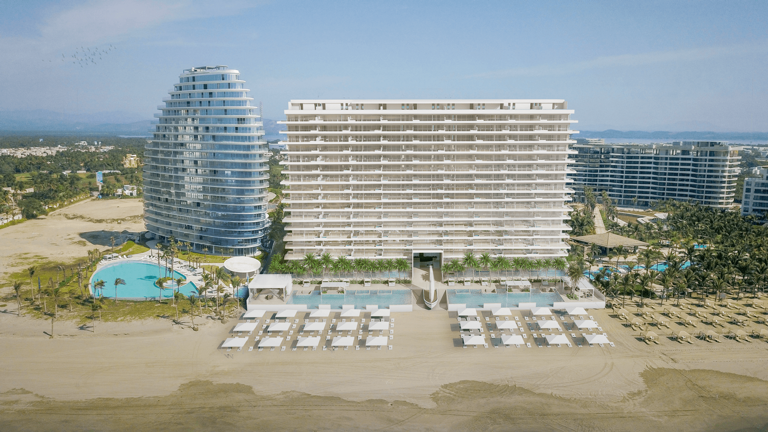 Vista aérea del Hotel & Playa de Live Aqua Resorts