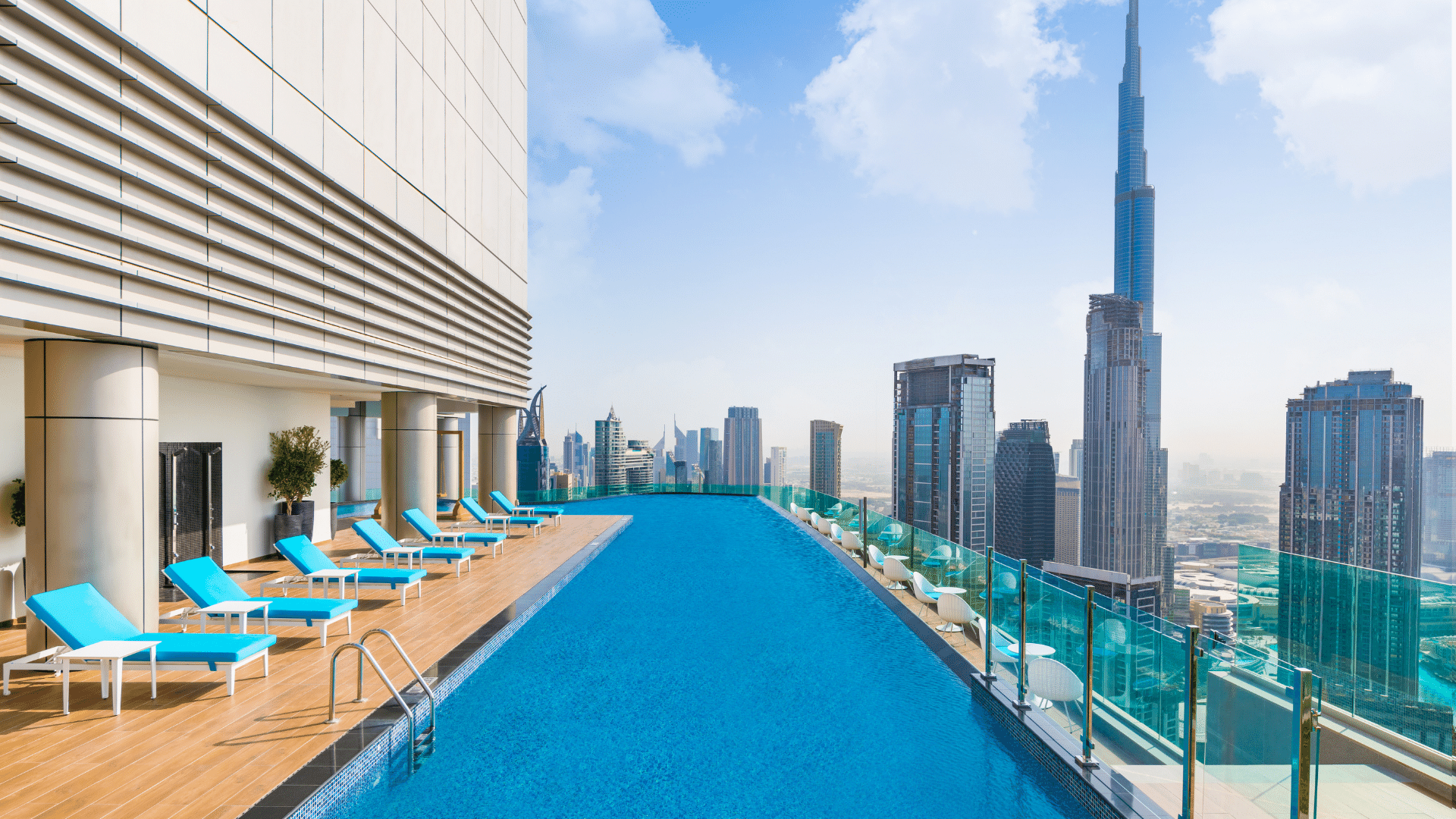 A large mirror with a dressing table in the Scene Room at Paramount Hotel Dubai