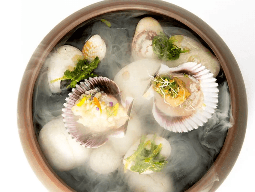 A photo of oysters on a plate