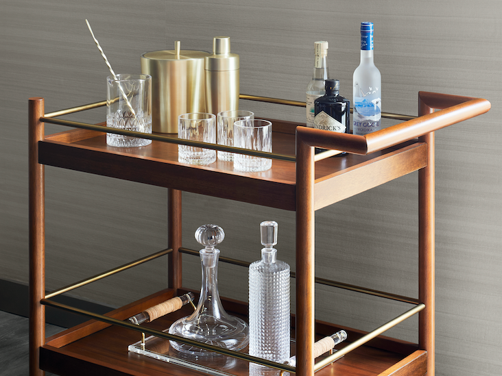 Gansevoort Suite Bar Cart at Gansevoort Meatpacking NYC