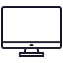 Flat-screen TV with cable and satellite channels