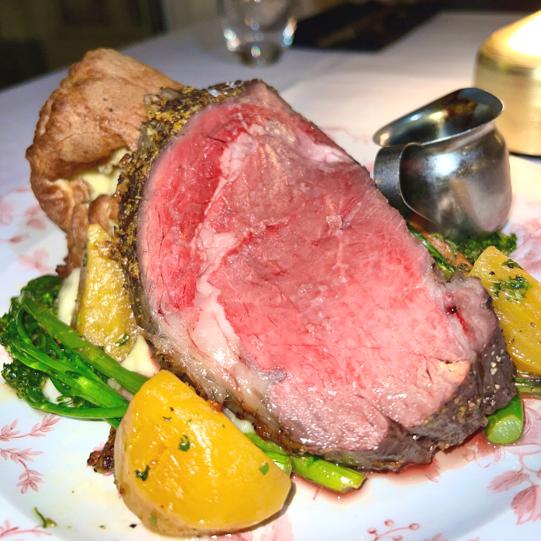 Close-up of a stake served in a restaurant at Hotel Eldorado