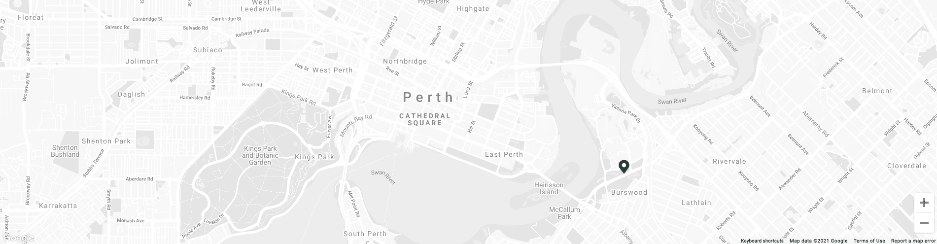 View of a City map at Crown Hotel Perth