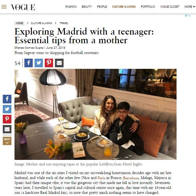 Gran Hotel Inglés en Vogue India