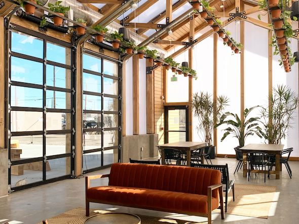 Interior of a meeting room & event at Kinship Landing