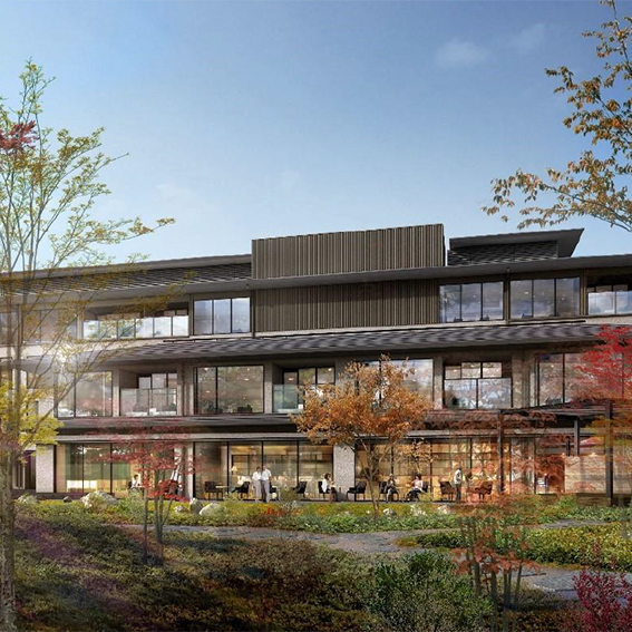 Beautiful Front view of Hotel Okura Manila
