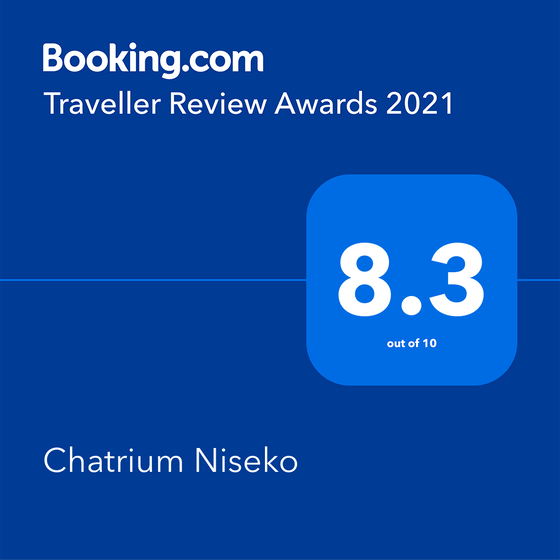 A poster of Traveler Review Award 2021 at Chatrium Niseko Japan