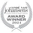 The Charleston Santa Teresa Hotel received the 2024 Award Winner badge for Condé Nast Johansens Luxury Hotels.