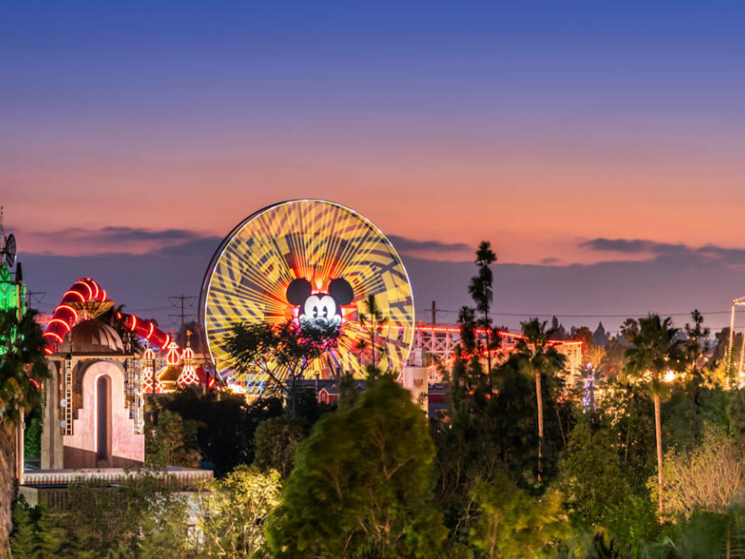 View of the Disneyland Park from the FIFTH Rooftop Restaurant