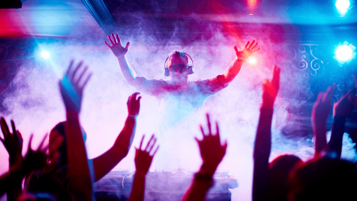 People enjoying the DJ music at Amora Hotel Jamison Sydney