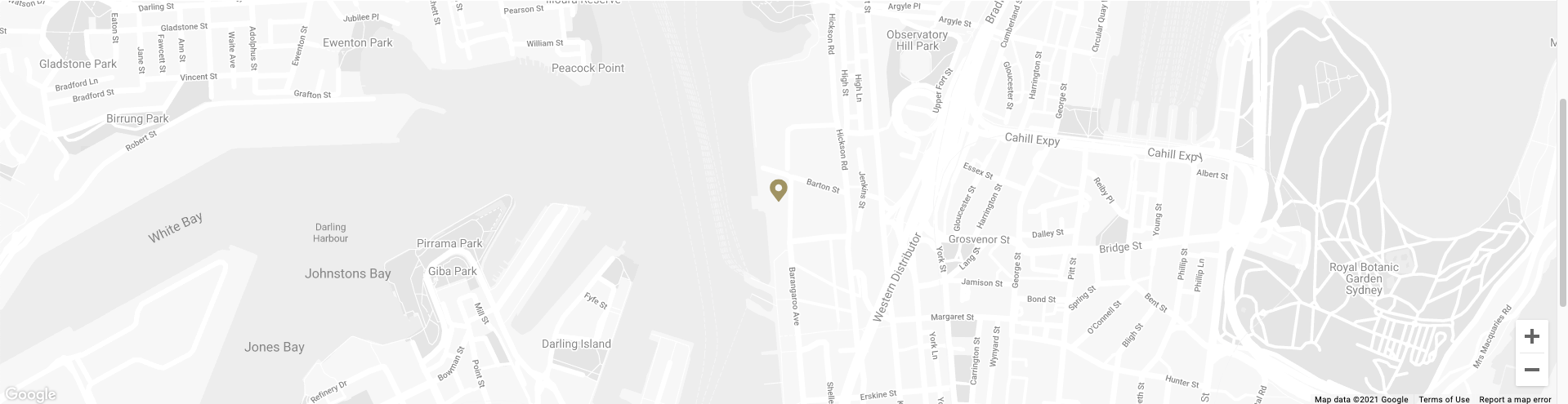 A city map used on Crown Hotel Sydney website