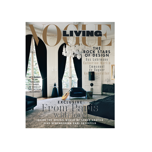 Vouge Living magazine cover page at Rome Luxury Suites