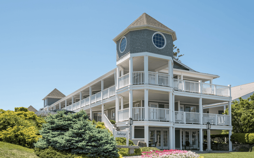 Exterior view of Anchorage by the Sea on a sunny day, Ogunquit Collection