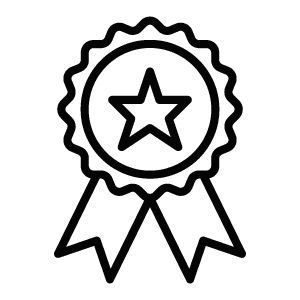 Vector icon of award used at Hotel Zero1