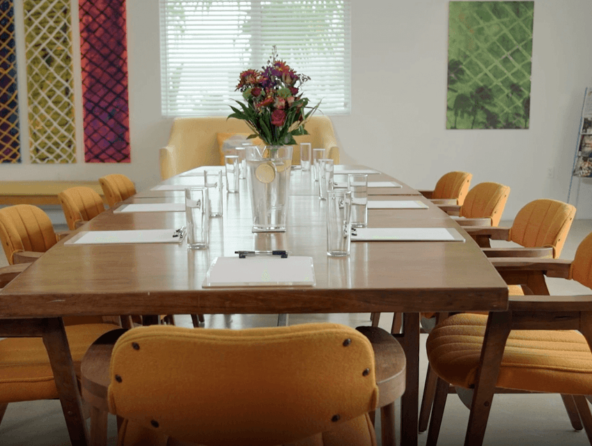 long work table with chairs 