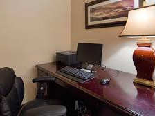 desk and computer