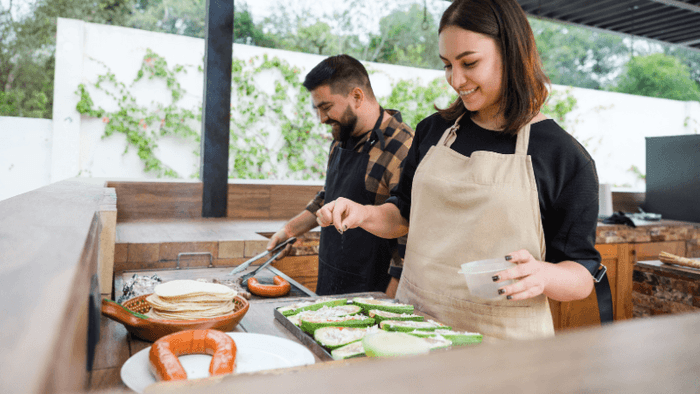BBQ and Outdoor Dining Area
