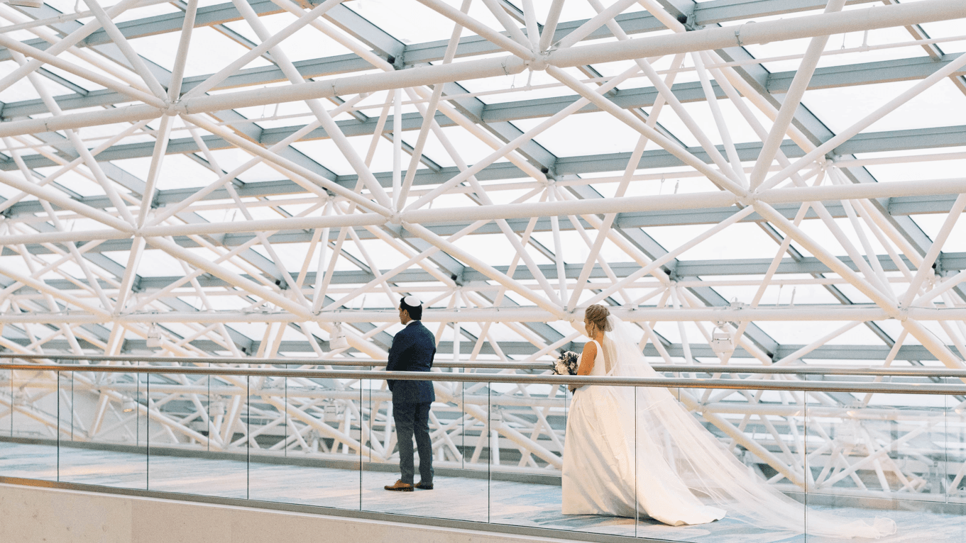 Wedding couple posing for a photo at The Diplomat Resort