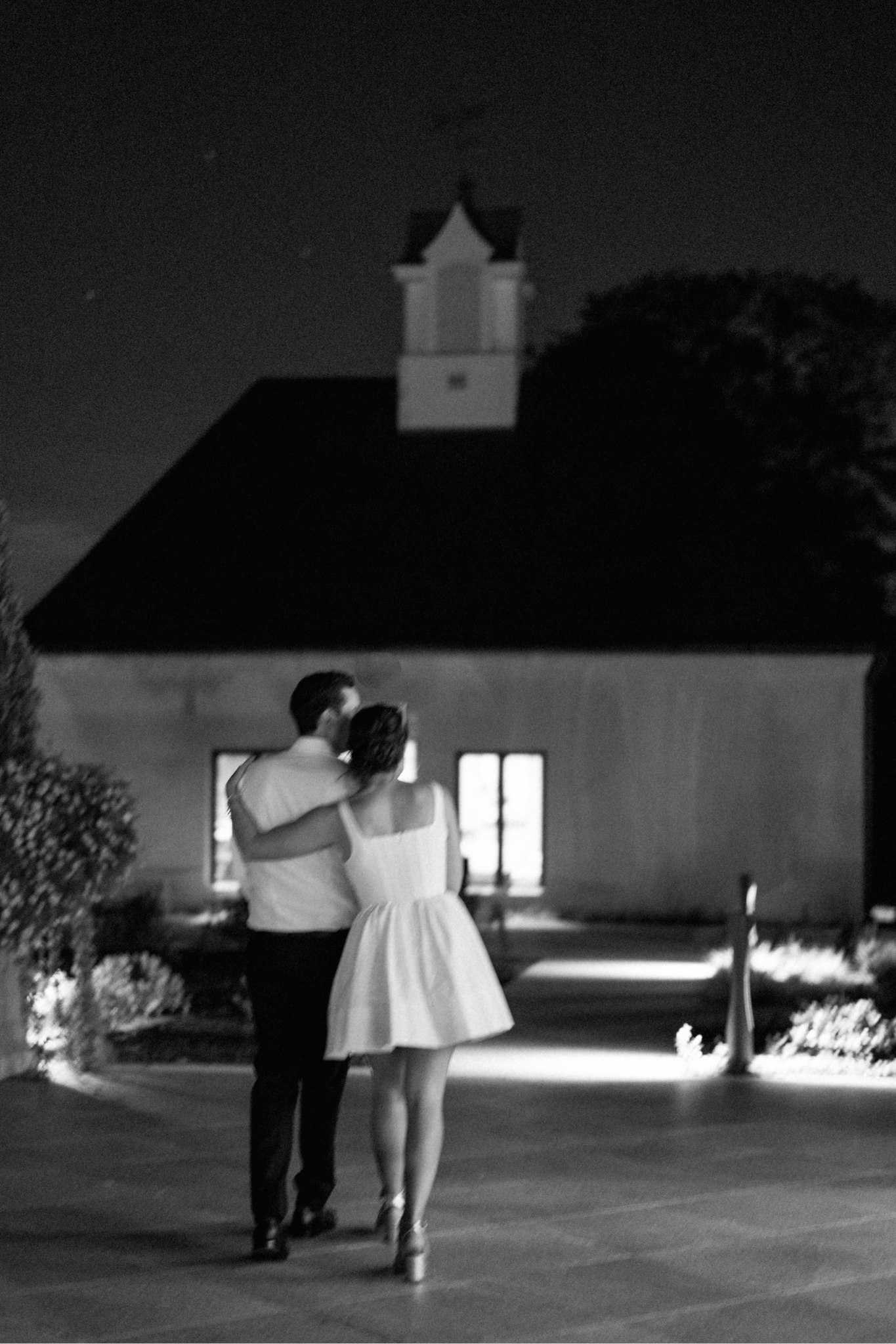 bride and groom after party