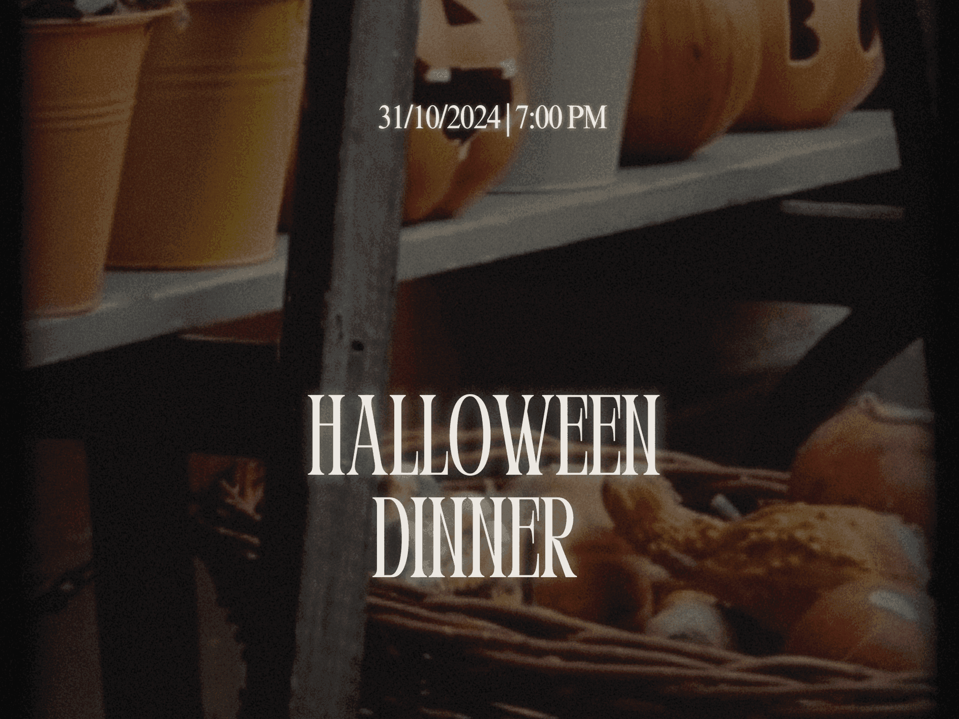 Halloween, dinner 