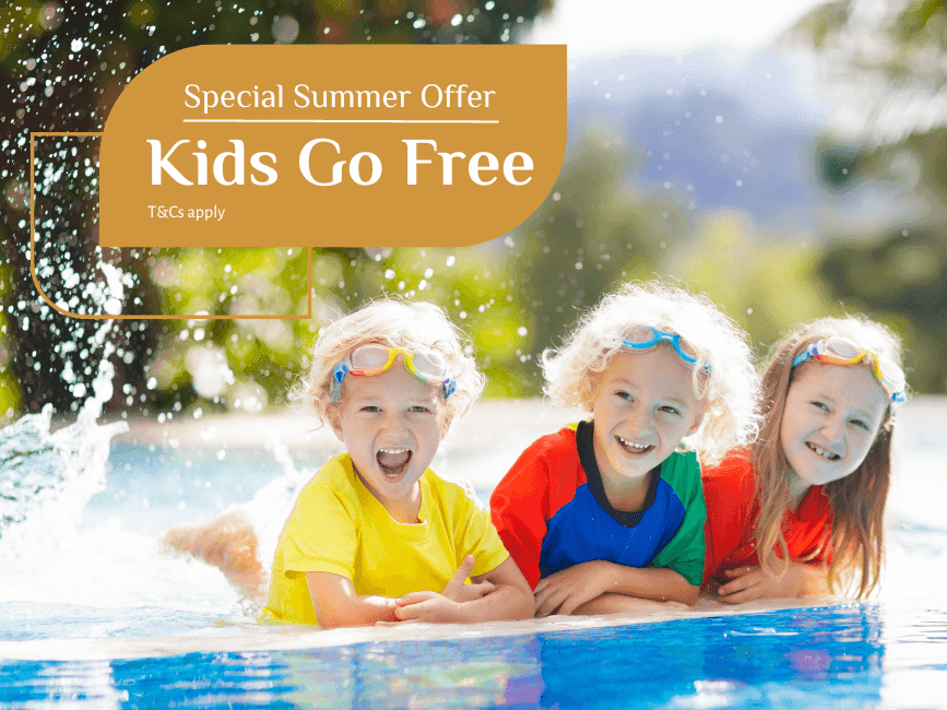 Kids on the pool