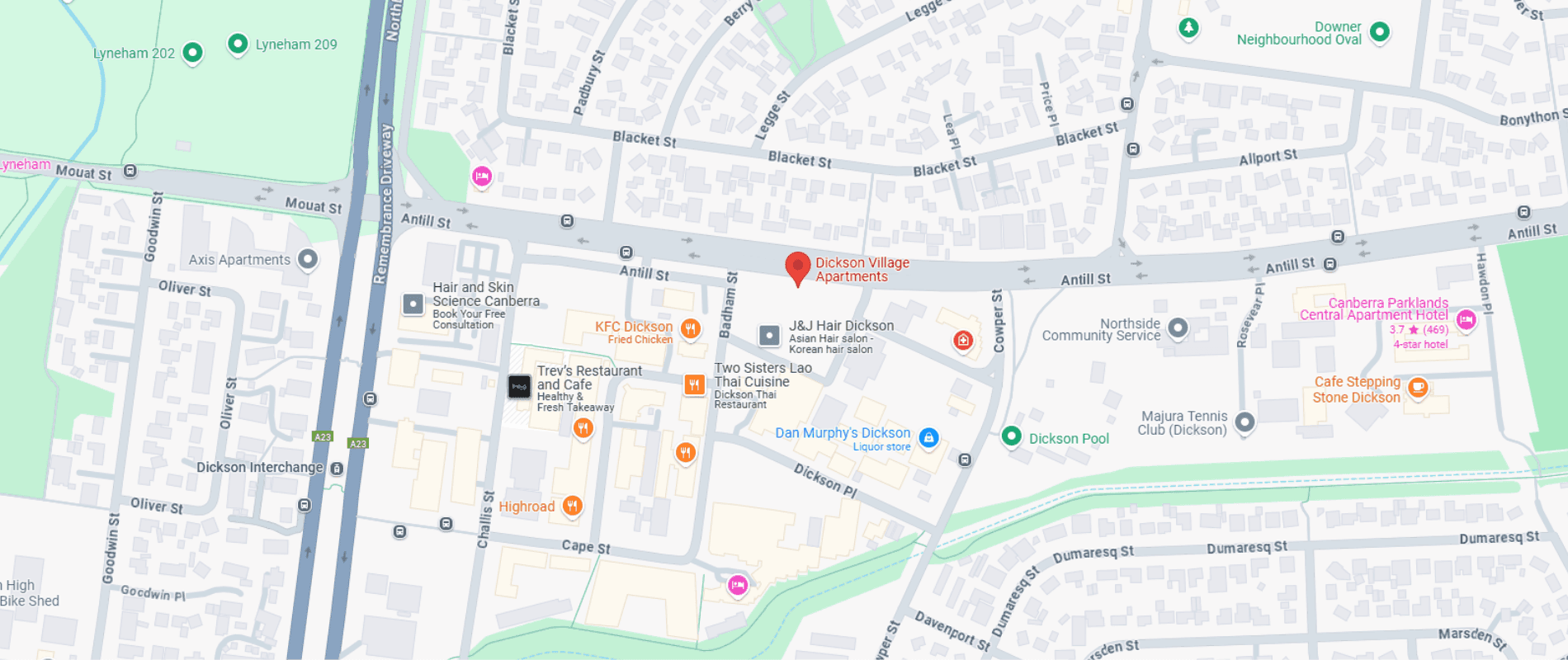 WeAreLiving Dickson Apartments - Residential Living Map