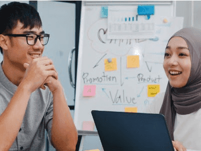 Two People Smiling in Residential Meeting at Hotel Maya KL
