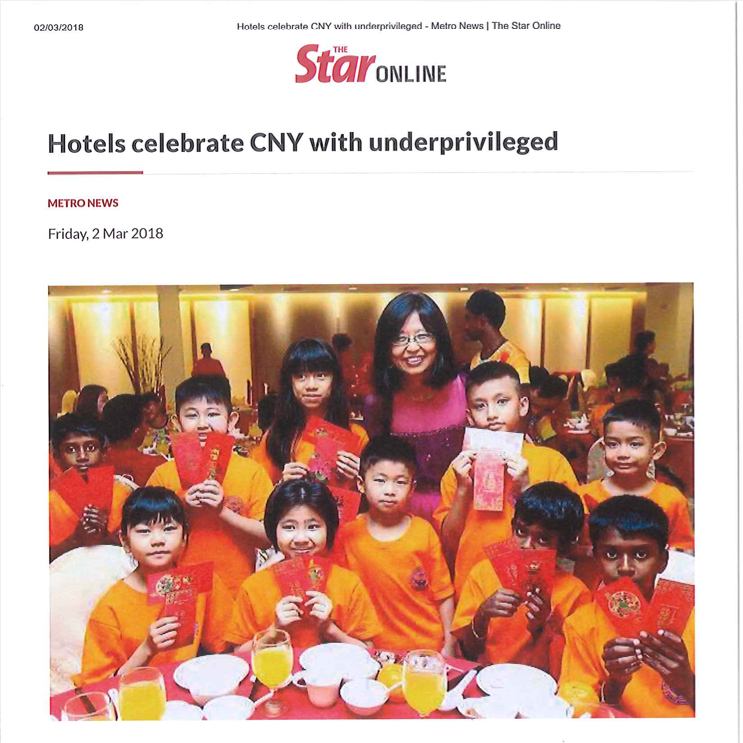 Charity dinner in the newspaper at Federal Hotels International