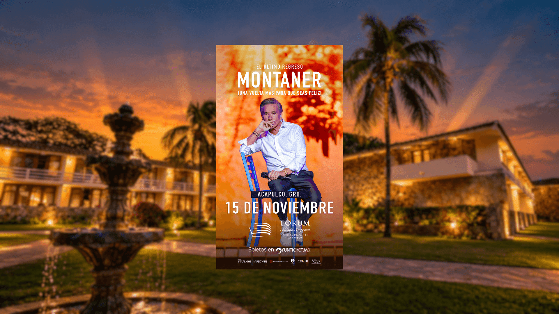 Hospedaje + Concierto de Ricardo Montaner