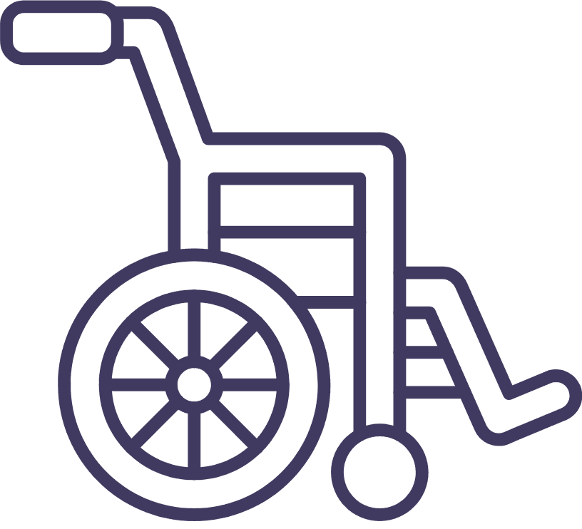 Wheelchair available PRM accessible areas