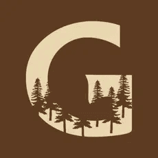 Granlibakken mobile app logo - letter G with trees