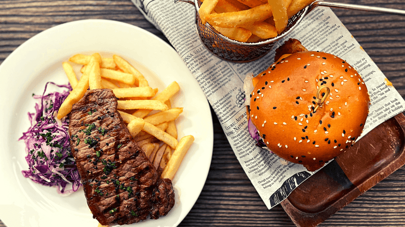 Plate of food with a bun - Novotel Sydney Olympic Park