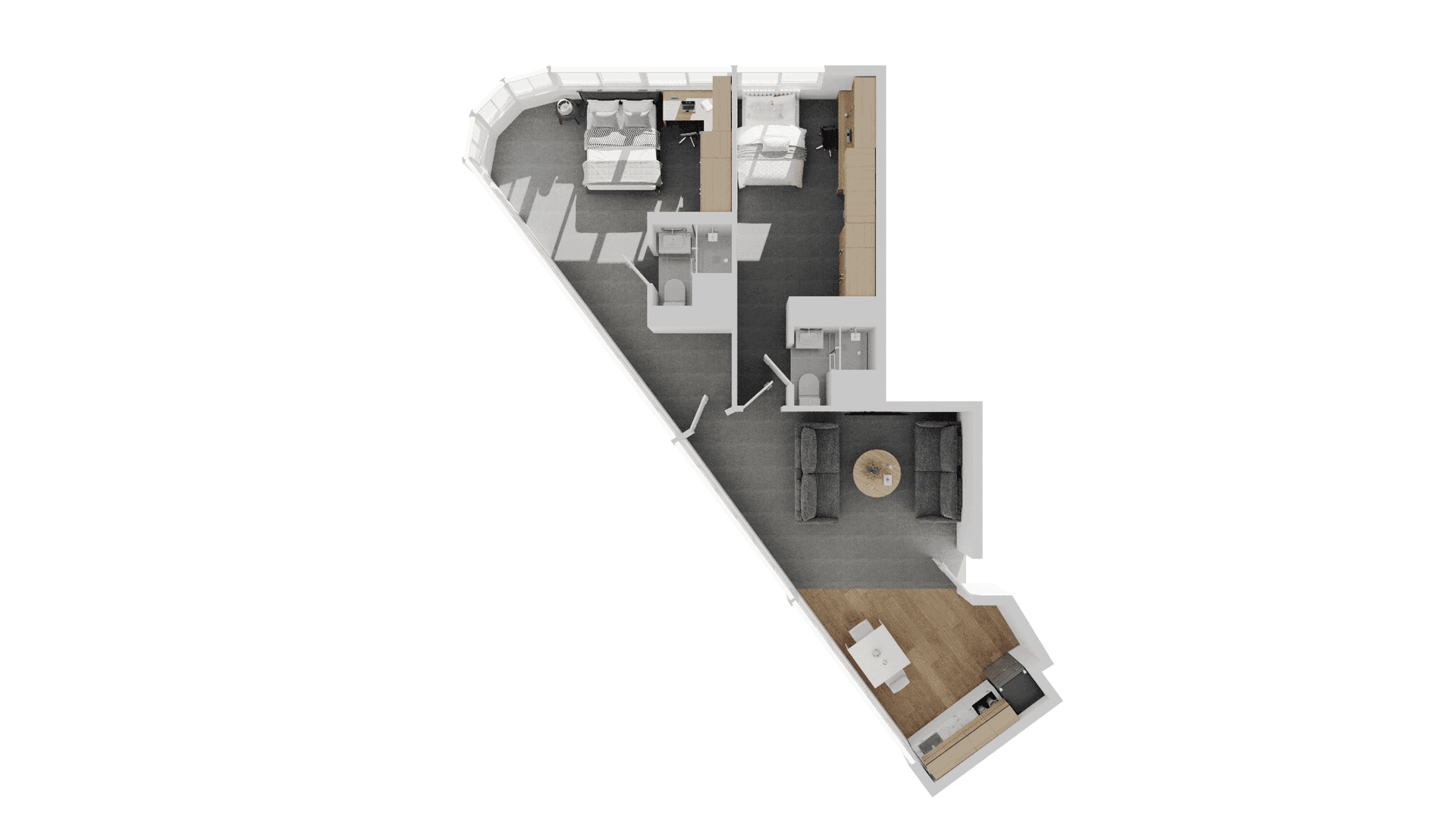 UniLodge South Bank - 2bed Floorplan - Web