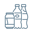 Bottled beverage icon representing drink options at Anchorage By The Sea