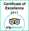 Certificate of Excellence 2017 at Two Seasons Hotel & Apt