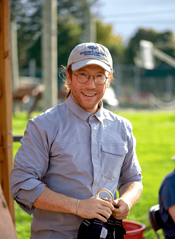 Portrait of Nicholas Bach at Honor's Haven Retreat