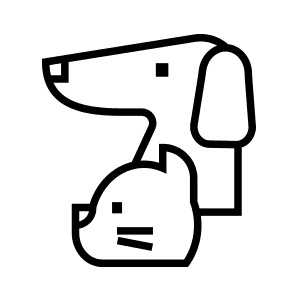 Vector icon of pet used at Hotel Zero1