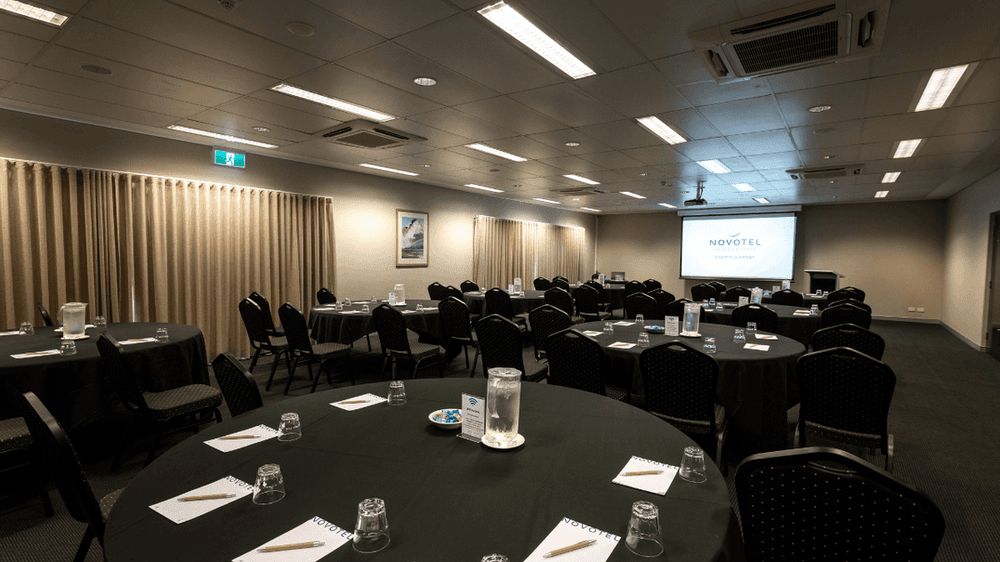 Banquet set-up in Bonaparte Room at Novotel Darwin Airport