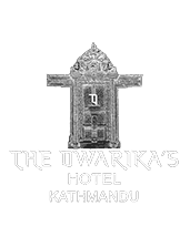 Official black & white logo used at Dwarika's Hotel Kathmandu