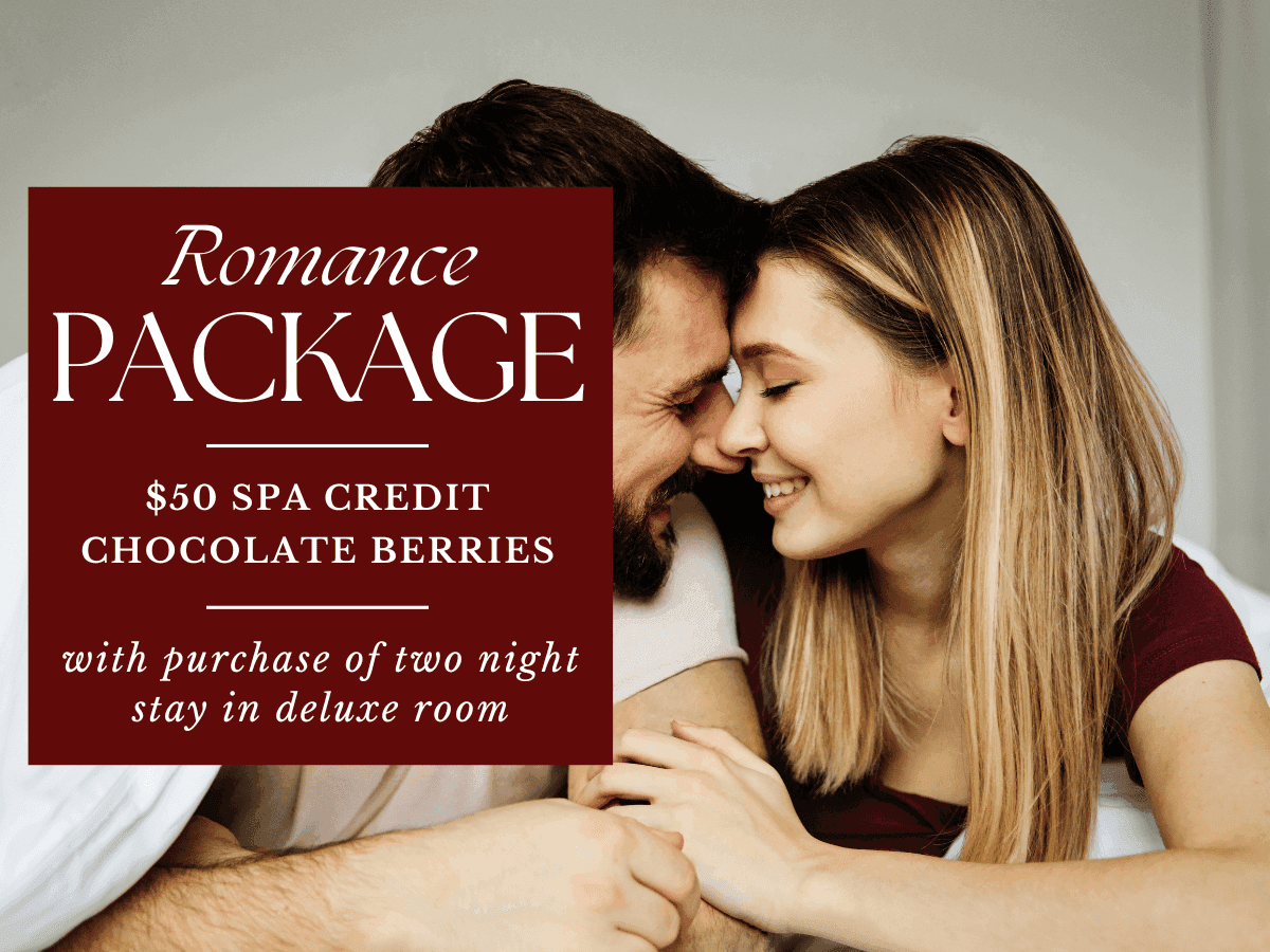 Romance Package poster used at La Tourelle Hotel and Spa