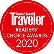 Readers choice award 2020 logo  at Grand Hotel Minerva
