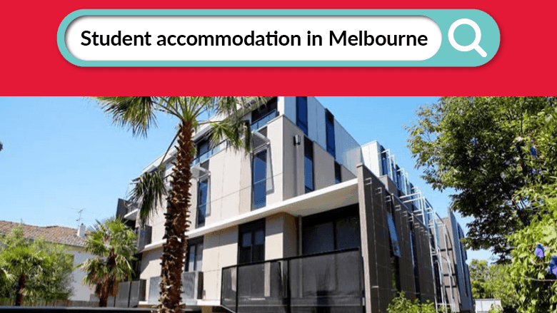 Student Living on Riversdale building with trees and balcony under blue sky.