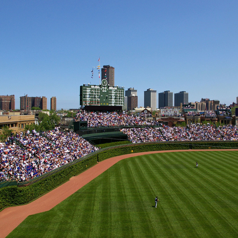 The crowd at Wrigley Field Stadium near Warwick Allerton - Chicago