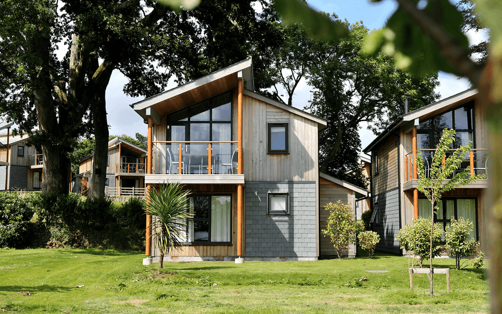 self-catering woodland lodge