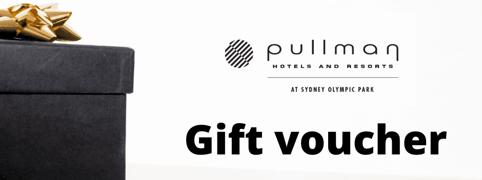 Pullman Gift Voucher poster at Pullman Sydney Olympic Park