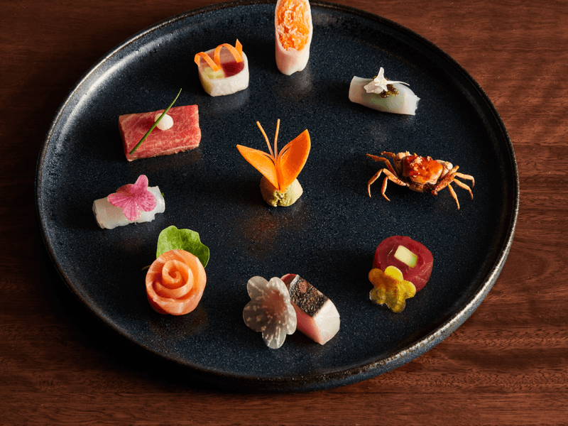 Close-up of Sweets in Yoshii’s Omakase at Crown Towers Sydney