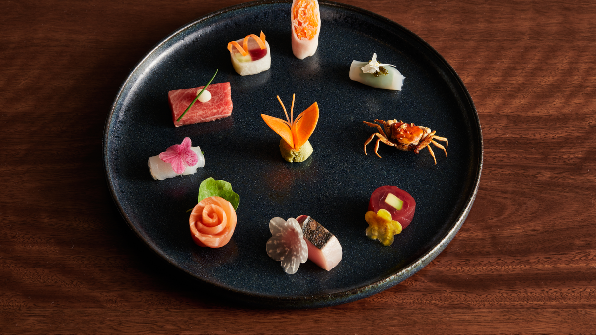 Close-up of Sweets in Yoshii’s Omakase at Crown Towers Sydney