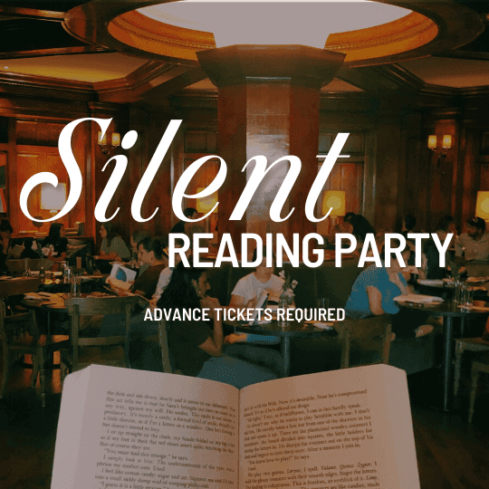 silent reading party book in a hotel